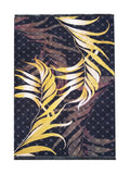Tapis Lavable Design Marine et Or 08 - Onyx