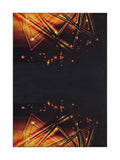 Tapis Lavable Design Noir et Cuivre - Onyx