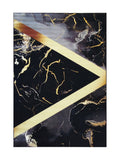 Tapis Lavable Design Noir et Or 12 - Onyx