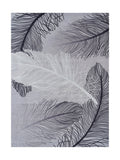 Tapis Lavable Design Plumes Noir et Blanc - Terrazzo