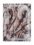 Tapis Lavable Moderne Marron - Terrazzo