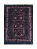 Tapis Lavable Oriental Bleu Marine et Rouge - Terrazzo