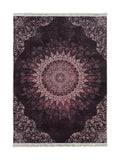 Tapis Lavable Oriental Prune et Rose - Terrazzo