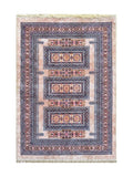 Tapis Lavable Oriental Rose et Bleu - Terrazzo