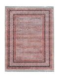 Tapis Lavable Oriental Rose et Bordeaux - Terrazzo N°3