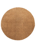 Tapis Lavable Rond Shaggy Marron - Sahel