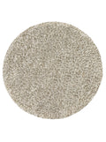 Tapis Lavable Rond Shaggy Écru - Sahel