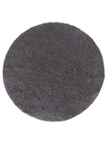 Tapis Lavable Rond Shaggy Gris Anthracite - Sahel