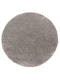 Tapis Lavable Rond Shaggy Gris Chaud - Sahel