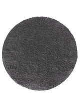 Tapis Lavable Rond Shaggy Gris Foncé - Sahel