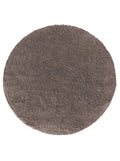 Tapis Lavable Rond Shaggy Taupe - Sahel