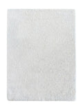 Tapis Lavable Shaggy Blanc Ivoire - Sahel