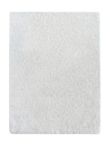 Tapis Lavable Shaggy Blanc Ivoire - Sahel