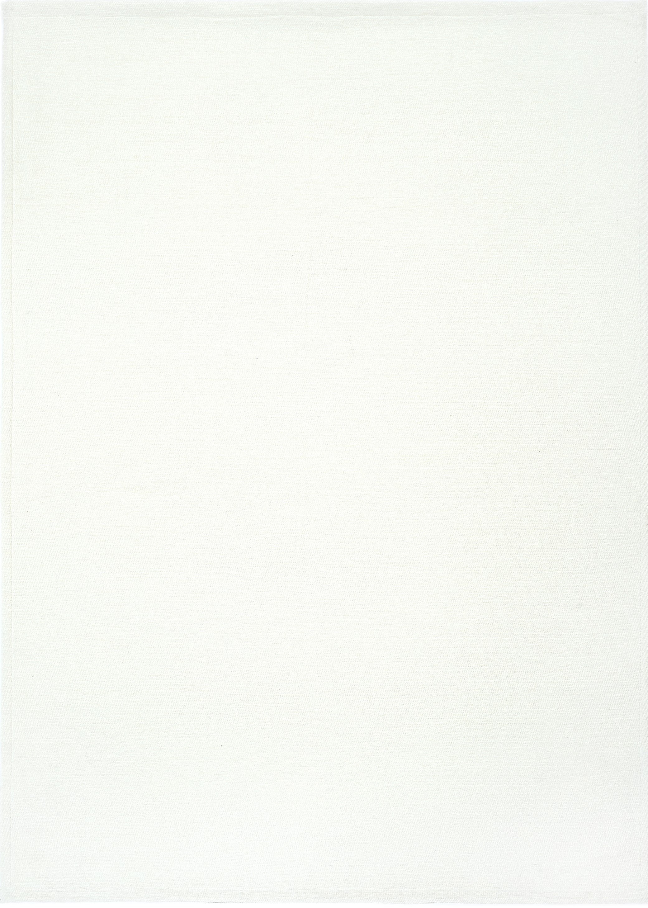 Tapis blanc de style simple, forme rectangulaire, ambiance neutre, idéal pour une pièce épurée