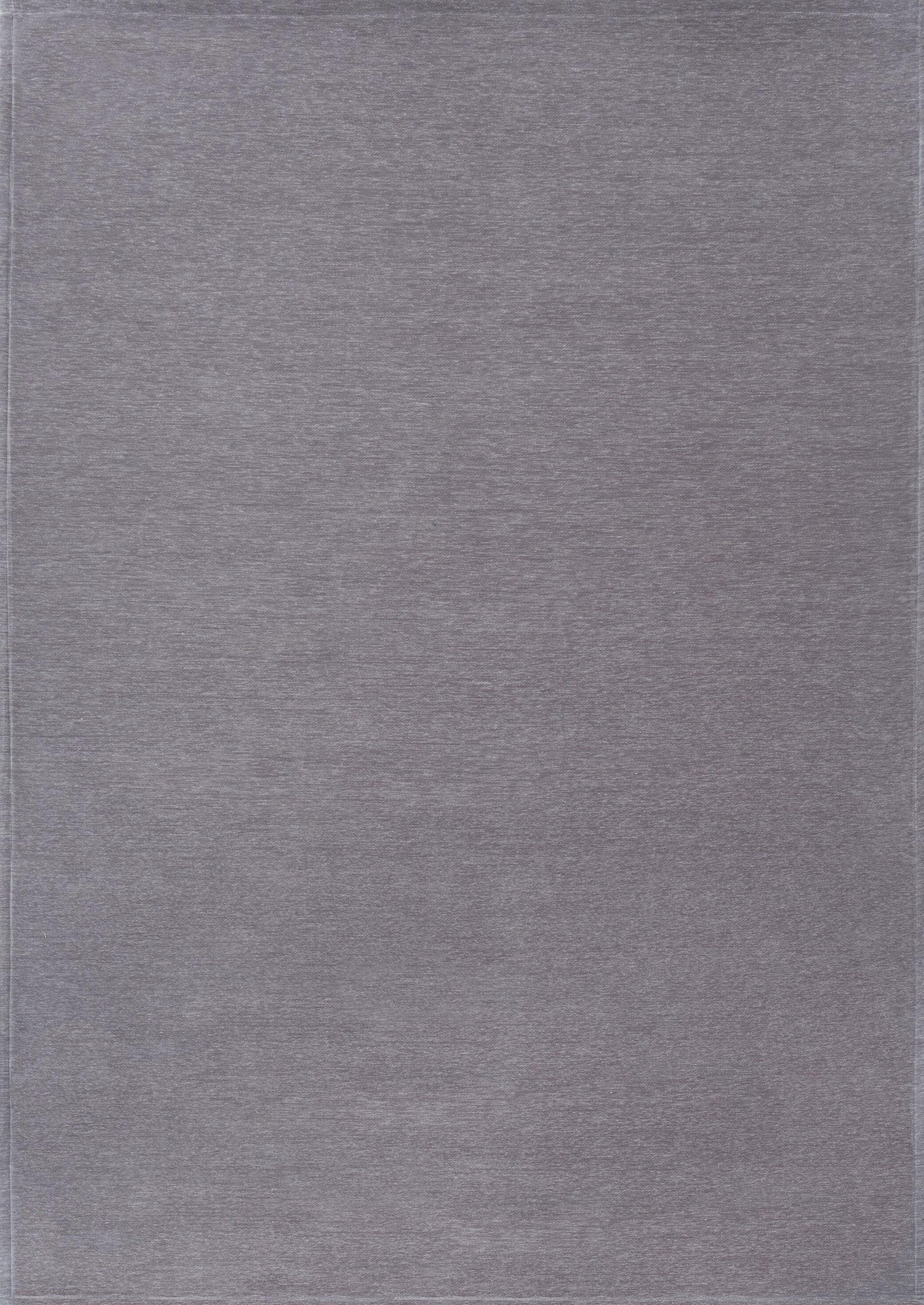 Tapis rectangulaire gris uni, style sobre, ambiance neutre