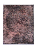 Tapis Lavable Vintage Anthracite et Cuivré - Terrazzo