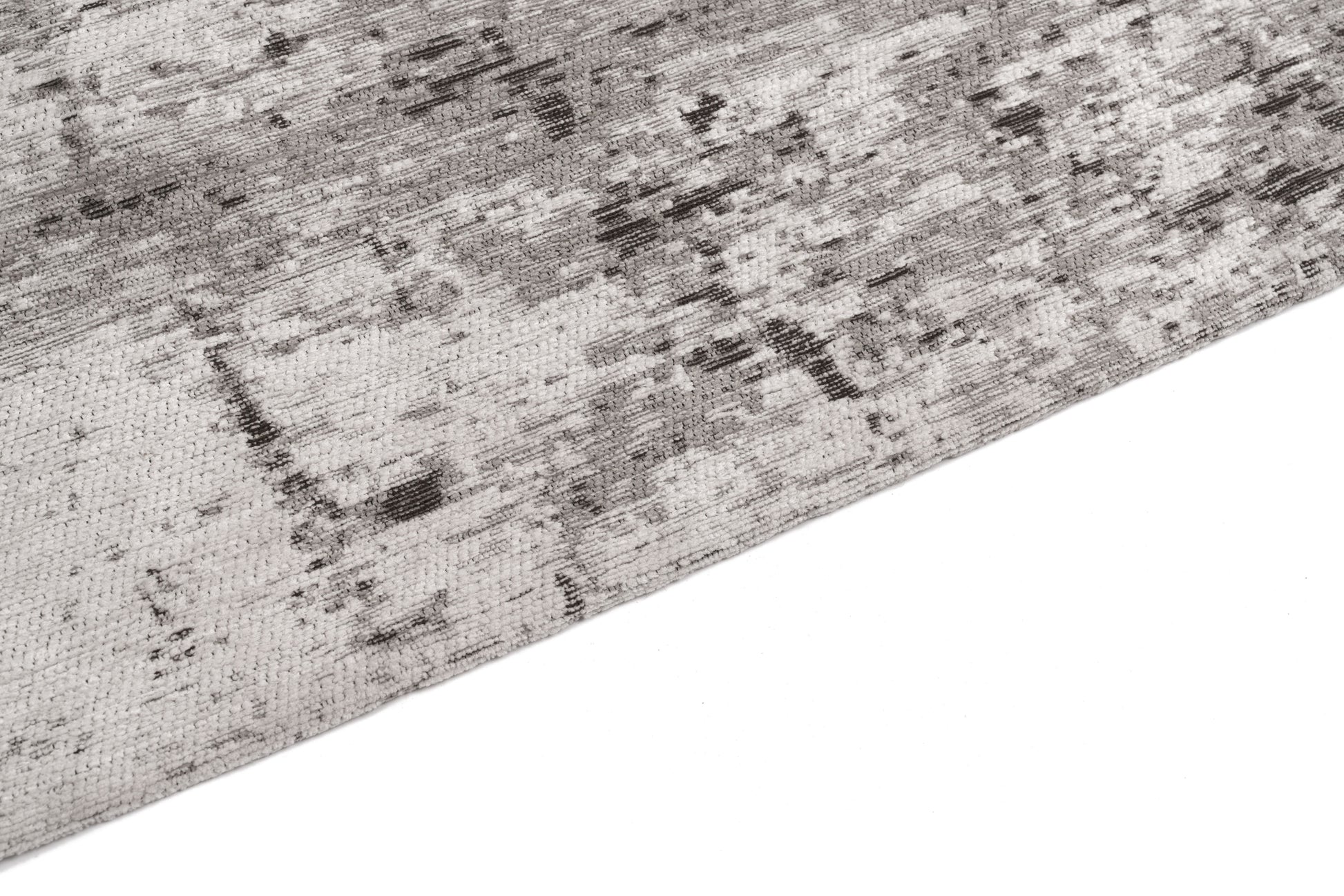 Bordure de tapis avec finition texturée. Couleurs grises et anthracite