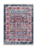 Tapis Lavable Vintage Bleu et Rose - Terrazzo N°2