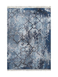 Tapis Lavable Vintage Bleu - Vertigo