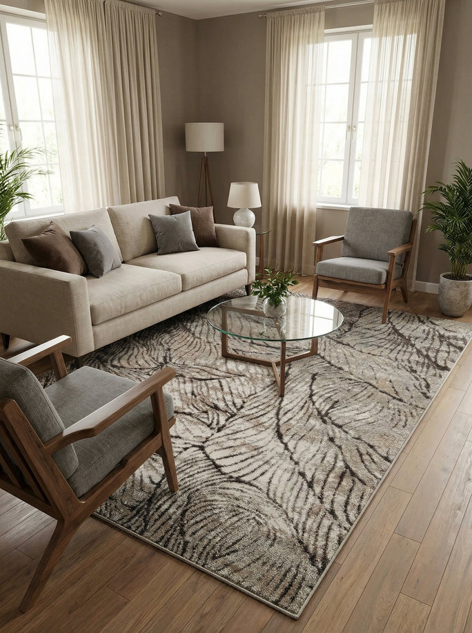 Tapis Moderne Beige et Crème - Torino