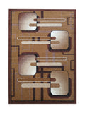 Tapis Moderne Géométrique Beige & Marron - Valore