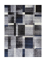 Tapis Moderne Gris et Bleu - Dante N°09