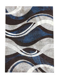 Tapis Moderne Gris et Bleu - Dante