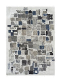 Tapis Moderne Gris et Bleu - Fidelia