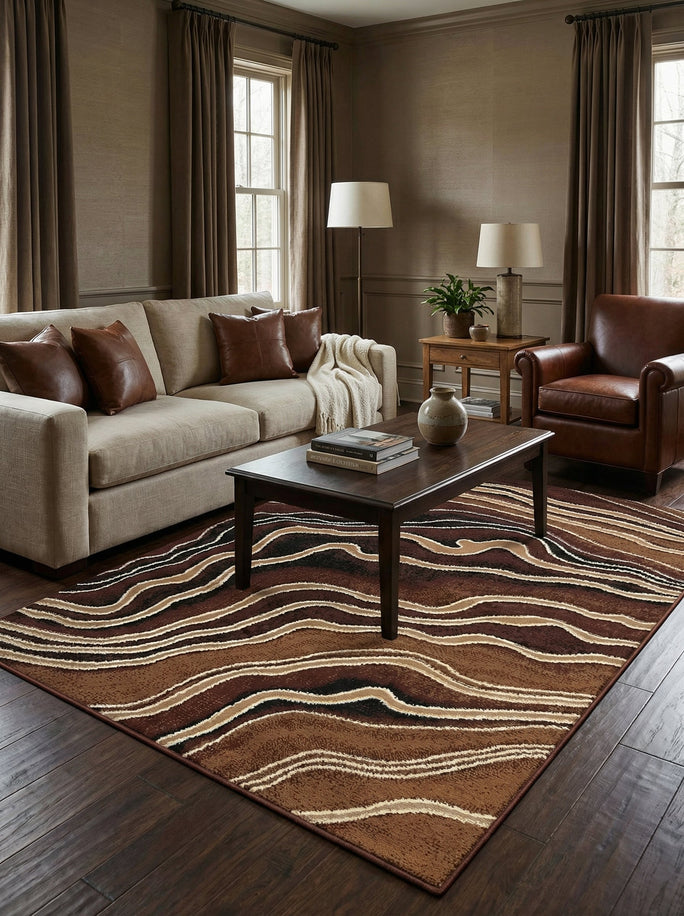 Tapis Moderne Marron - Valore