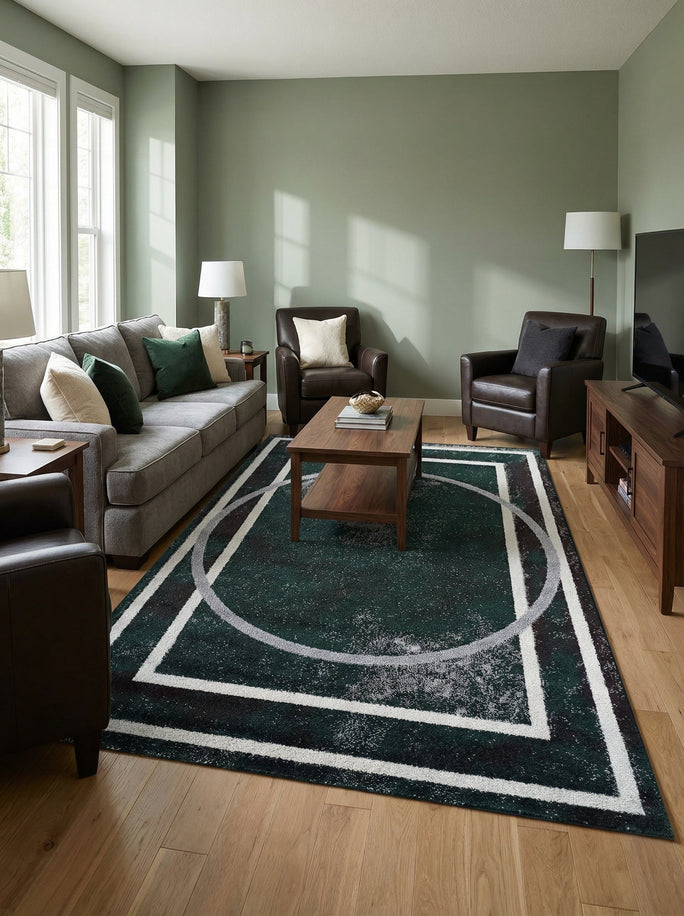 Tapis Moderne Vert - Dante