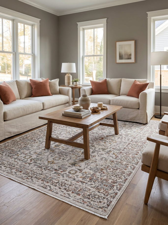 Beige Oriental Rug - Perugia