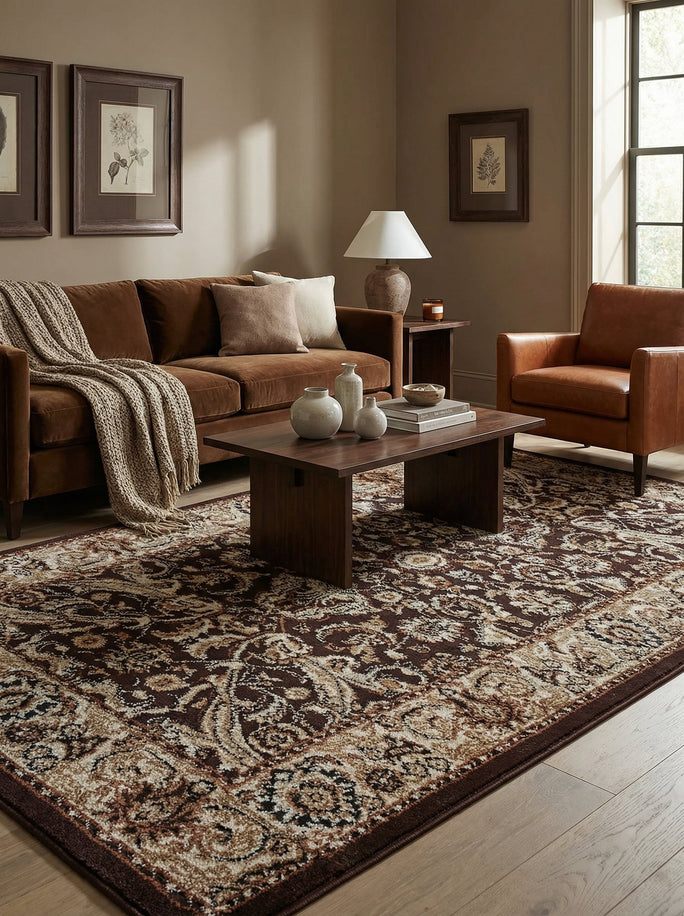 Brown Oriental Rug - Riviera No. 02