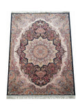 Tapis Persan Bleu Marine et Rose - Isfahan N°10