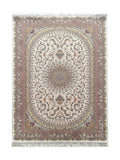 Tapis Persan Crème et Rose - Isfahan