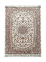 Tapis Persan Crème et Rose - Isfahan