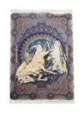 Tapis Persan en Soie Bleu Marine - Samara N°04