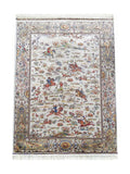 Tapis Persan en Soie Crème - Samara N°10