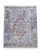 Tapis Persan en Soie Crème - Samara N°11