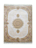 Tapis Persan en Soie Crème - Samara