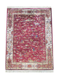 Tapis Persan en Soie Rouge - Samara N°10