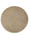 Tapis Rond Uni Beige - Ravello