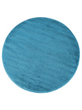 Tapis Rond Uni Bleu - Ravello