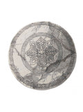 Tapis Rond Vintage Crème & Gris - Mirador