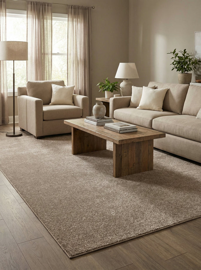 Tapis Uni Beige - Ravello