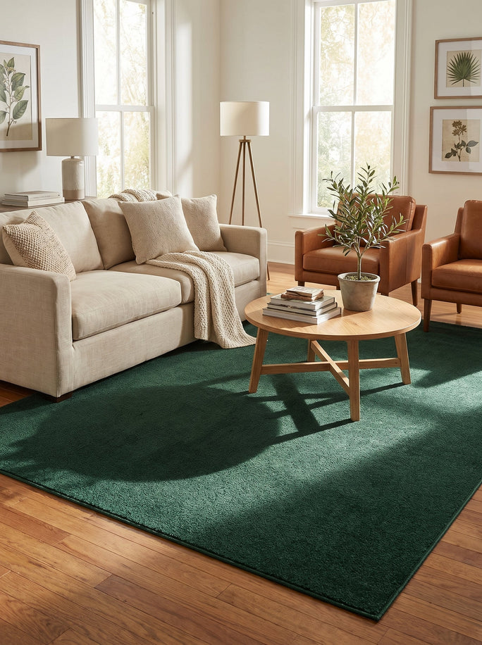 Tapis Uni Vert - Dante