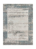 Tapis Vintage Crème et Bleu - Isadora N°10