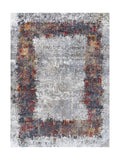 Tapis Vintage Gris & Rouge - Toscane