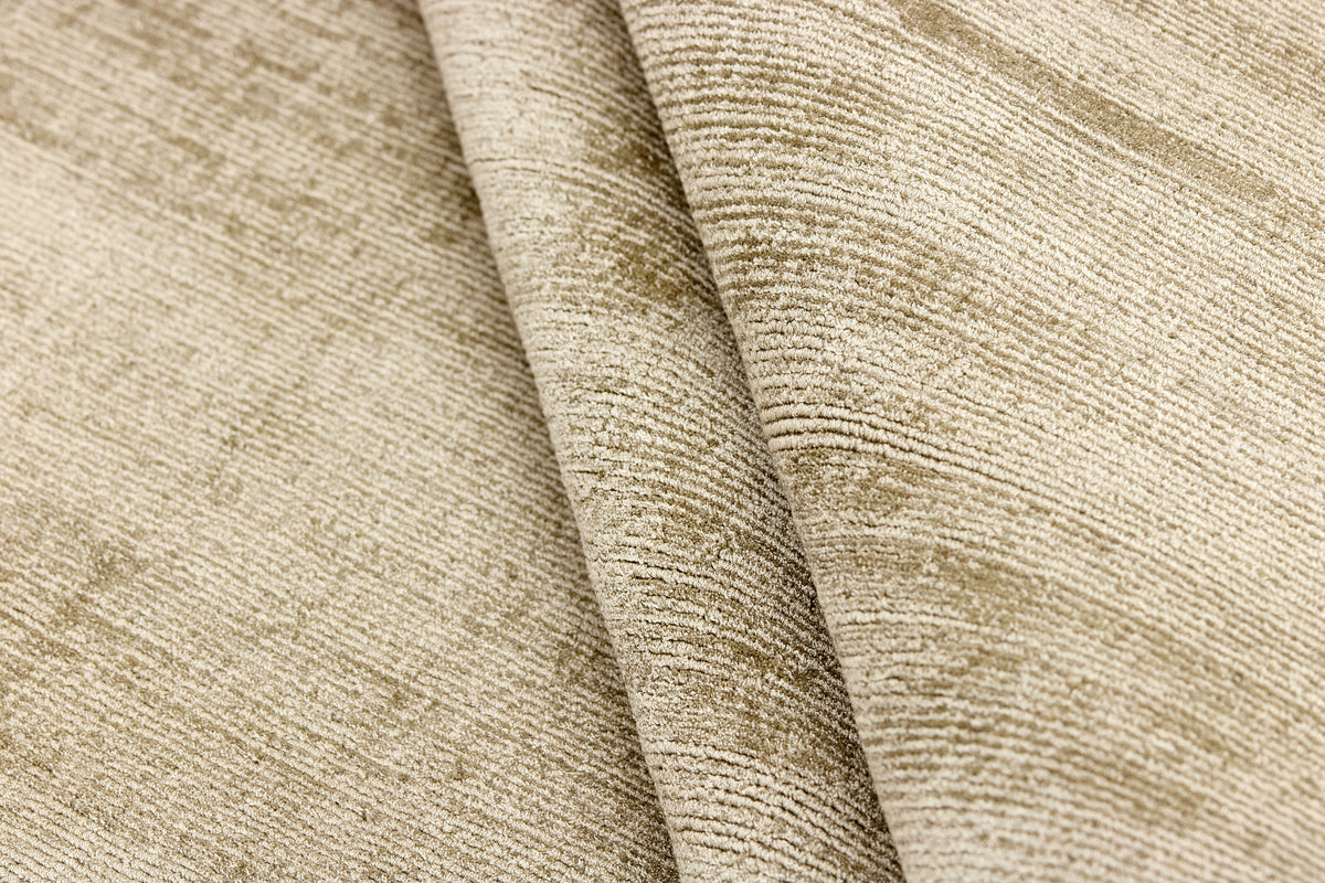 Viskoseteppich Sandbeige - Lustro, Nahaufnahme des Materials