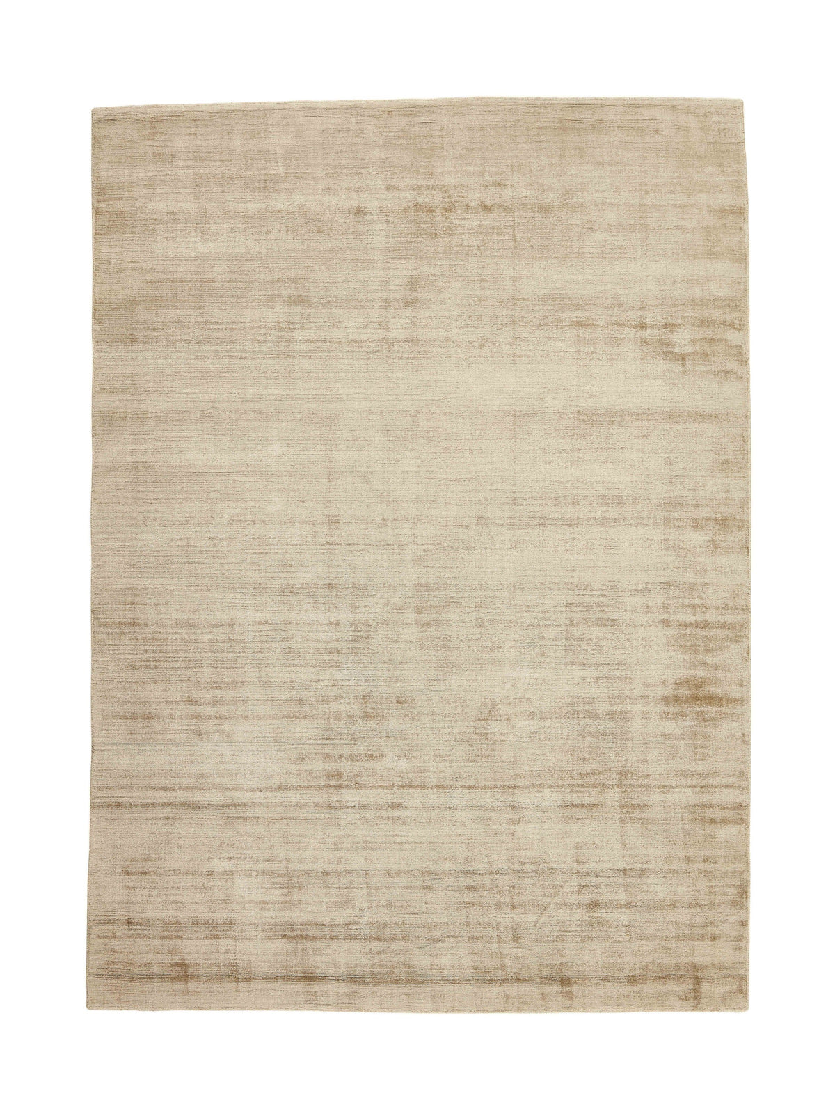 Viskoseteppich Sandbeige - Lustro vollständig von oben gesehen