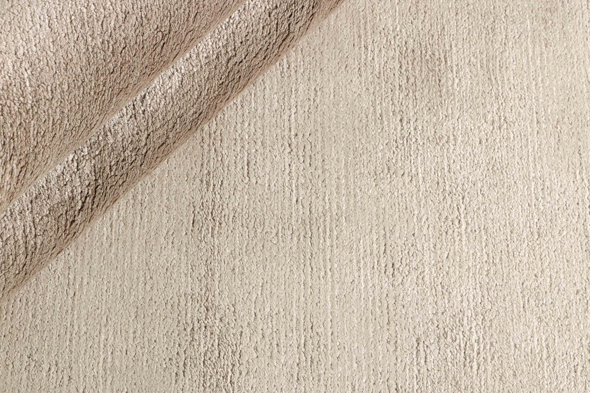Viskoseteppich Rosé-Taupe - Riflesso, Detail der Webstruktur